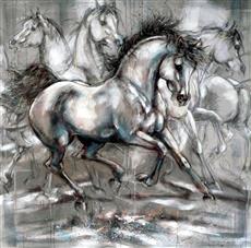 Hipparions I, 90 x 90 cm