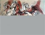 Hidalgo l'Aristocrate, acrylique et fusain sur toile, 150x120 cm