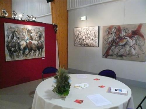 Une des vues de mon espace d'exposition.