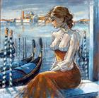 Venise en peinture, gondoles à Venise 