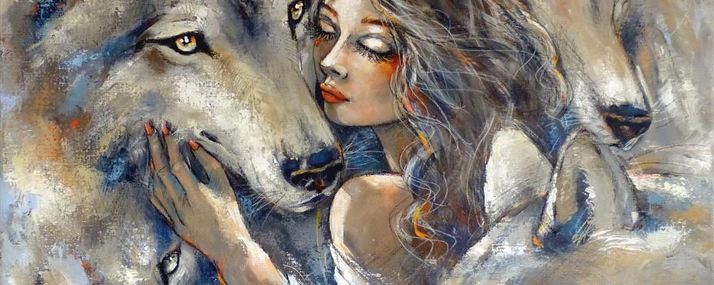 Les loups dans l'art animalier